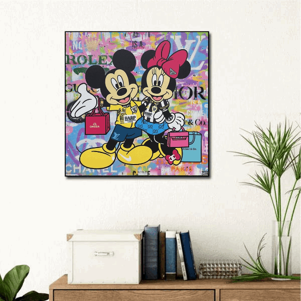 Tableau Mickey Street Art