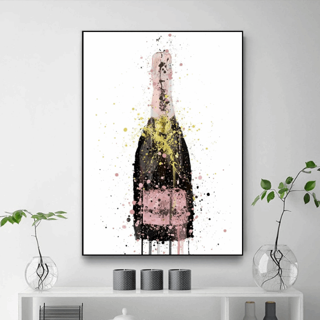 Champagne Bouteille Tableau