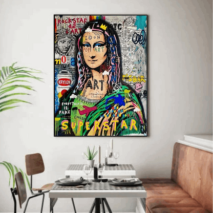 Tableau Street Art Mona Lisa