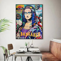 Tableau Coloré Mona Lisa