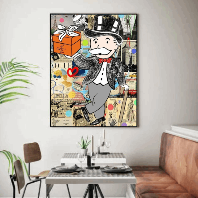 Déco Monopoly Alec sur Toile