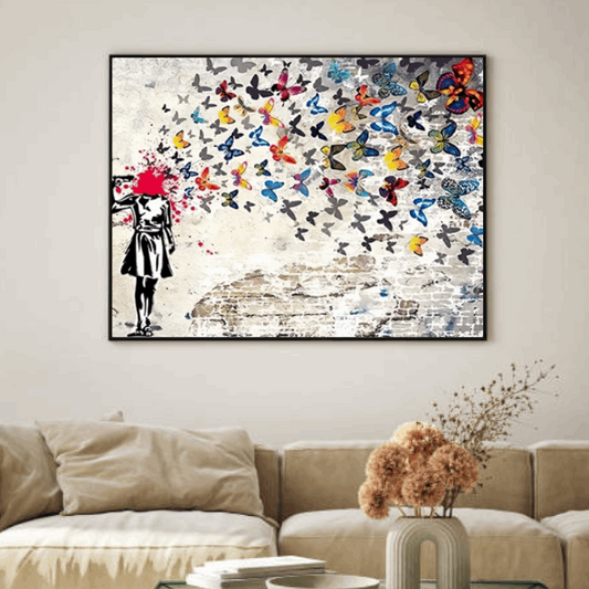 Tableau Papillon  Multicolore