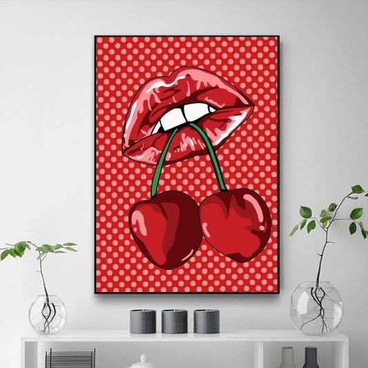 Tableau Pop Art Tableau Lèvres Pop Art Rouge