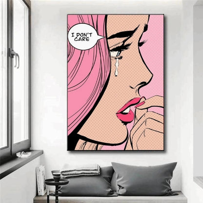 Tableau Rose Pop Art