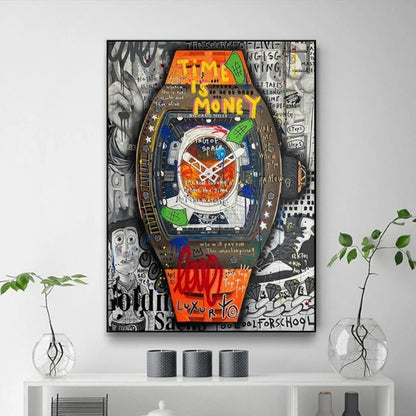 Tableau Richard Mille Montre - Tableau Street Art