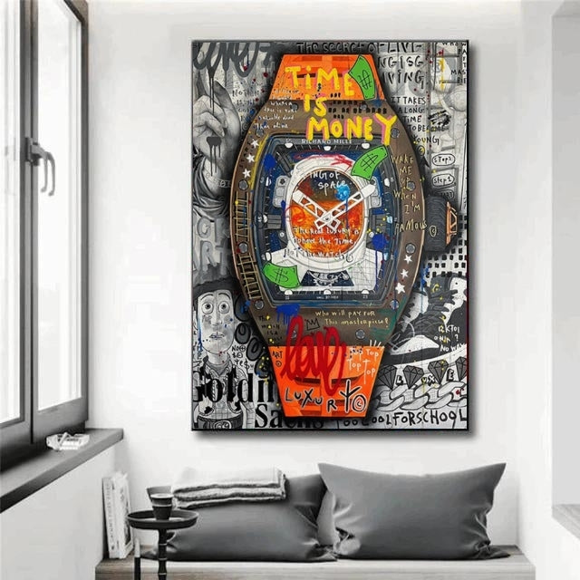 Tableau Richard Mille Montre - Tableau Street Art