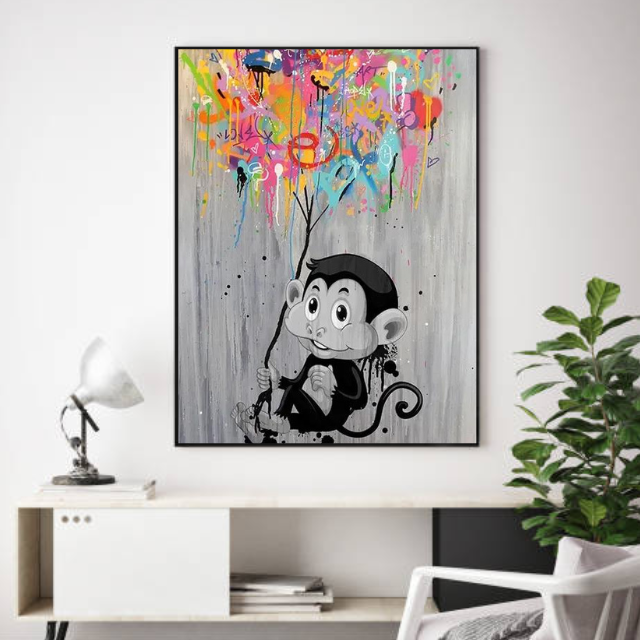 Tableau Singe Pop Art