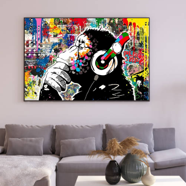Tableau Singe Street Art