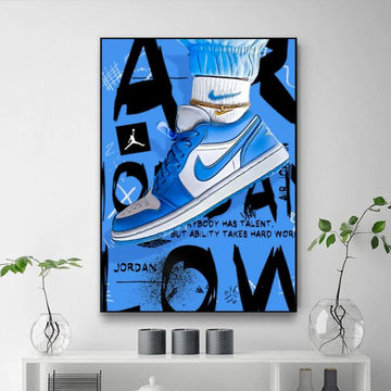 Tableau Sneakers Nike Bleu