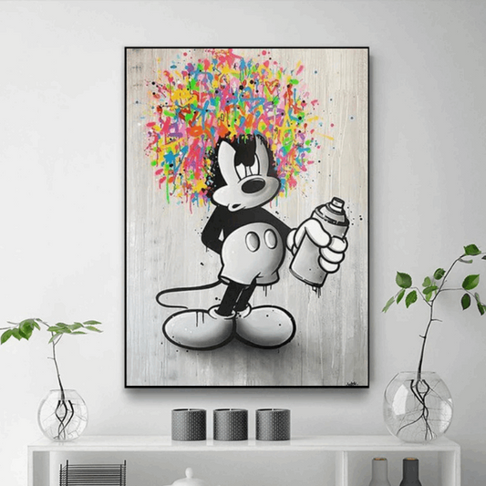 Tableau Mickey   Street Art