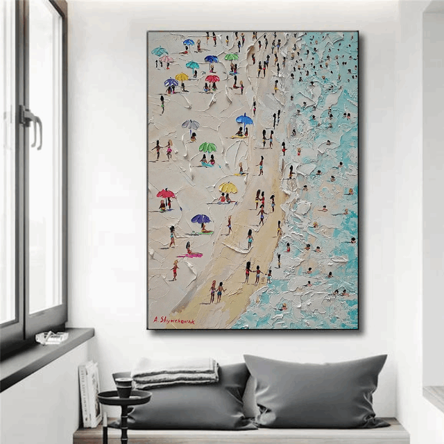 Tableau sur toile plage