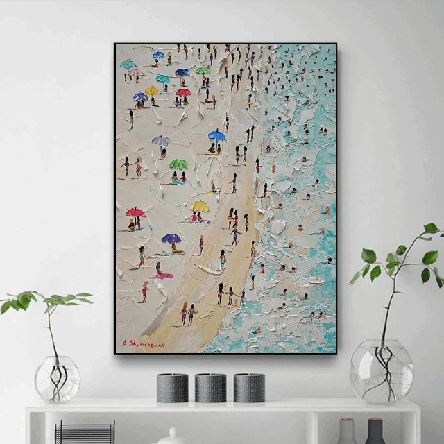  Tableau sur toile plage   