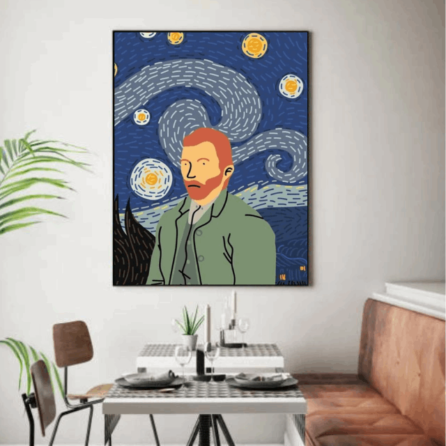 Tableau Van Gogh Pop Art