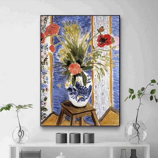 Tableau Peinture Vase de Fleurs