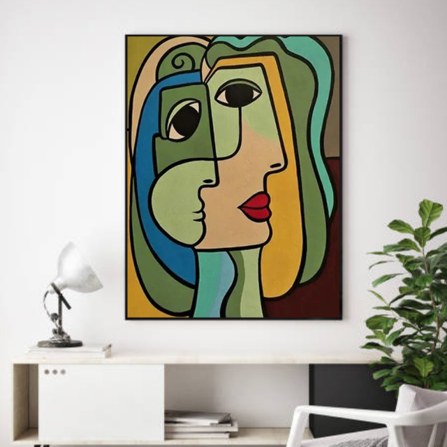 Tableau Style Picasso Visage