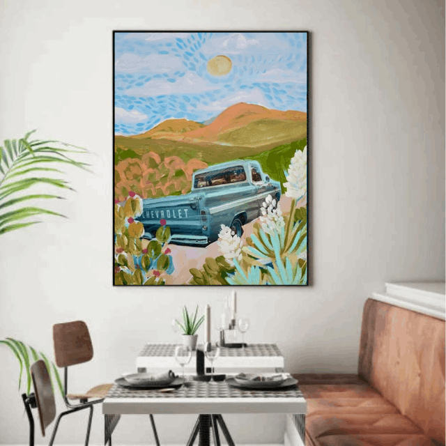 Tableau Voiture Vintage 